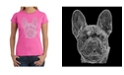 LA Pop Art Women's T-Shirt with French Bulldog Word Art